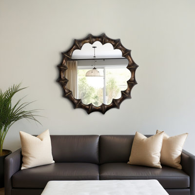 Miroir 35 po, bronze