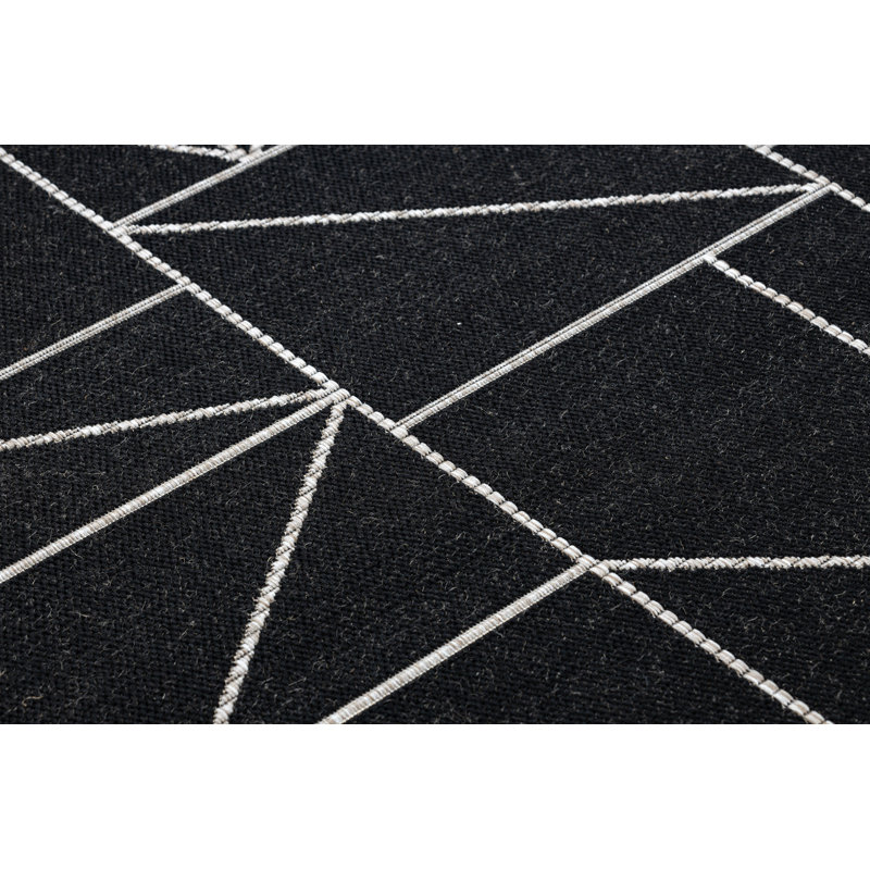 Toyei Geometric Indoor / Outdoor Area Rug, Rectangle 60 x 110cm