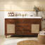Freestanding Standard Free Standing Single Double Single Vanity Bathroom Vanity With Top-1879150670