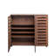 Armoire à chaussures pratique avec portes ventilées et intérieur spacieux pour le salon