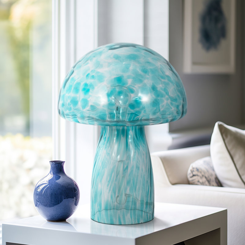 Lampe champignon tachetée 11 po, écume de mer