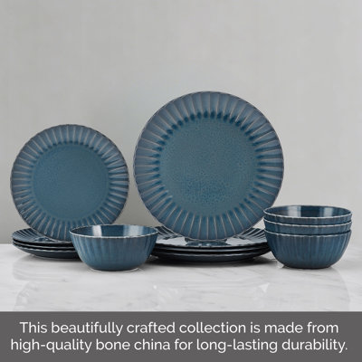 Mikasa Tayton 12-Piece Dinnerware Set, Service for 4