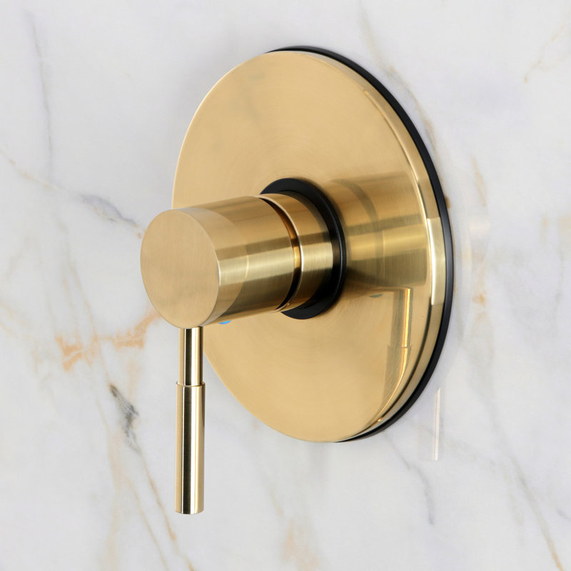 Kingston Brass Concord Single-Handle Pressure Balanced Tub Faucet, Trim Only, Brushed Brass