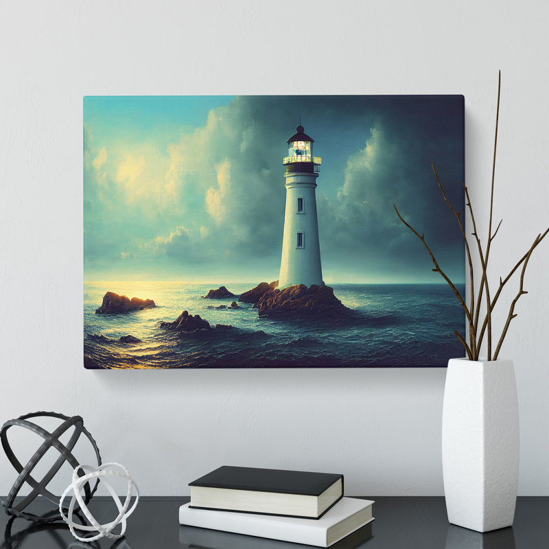 Mesmerising Lighthouse - Wrapped Canvas, 35cm H x 50cm W x 3cm D