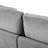 105" Chenille Fabric 3-Piece Sectional Sofa With Curved Chaise And 3 Throw Pillows-1620472766