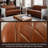 Paynesville 52.36'' W Industrial Retro Diamond-Tufted Top Grain Antiqued Leather Loveseat Sofa