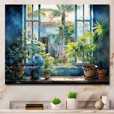 Los Angeles, coucher de soleil sur une fenêtre, Blooms - Los Angeles, art mural