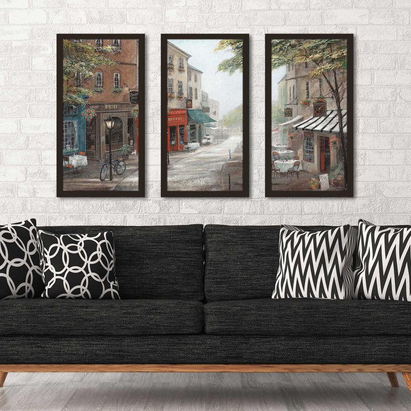 "Rue's Bakery" par Ruane Manning - 3 pièces encadrées, L 40,5 po x H 25,5 po x P 1 po