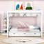 Lit superposé convertible pour lit double superposé à 3 tiroirs avec escalier de rangement Dalvey Kids-1246686527
