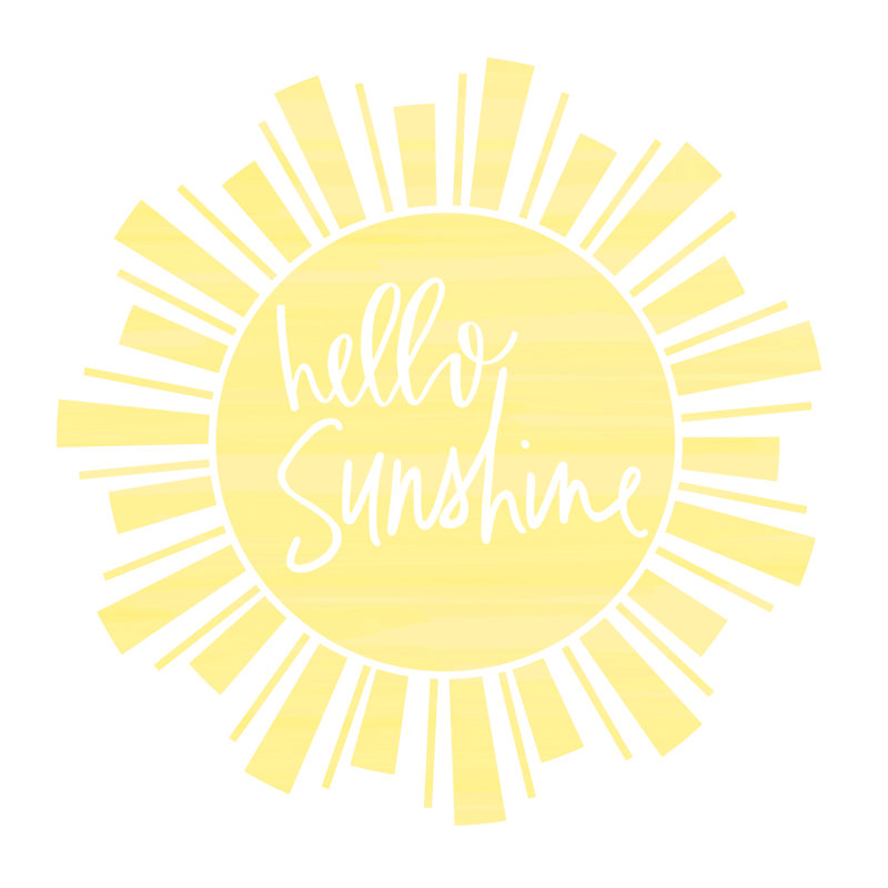 Hello Sunshine - Wrapped Canvas Print, 30cm H x 30cm W x 3.8cm D