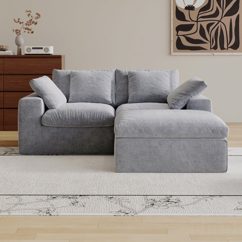 Canapé modulaire modulaire, 3 sièges, canapé modulaire compressé, canapé de style minimaliste moderne, canapé-lit, canapé confortable avec canapé et repose-pieds