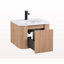 Meuble-lavabo mural de 24 po avec lavabo au design incurvé, finition en bois texturé ondulé, marbre de culture intégré intégré, meuble-lavabo flottant moderne pré-assemblé avec tiroir à fermeture en douceur-2045496842