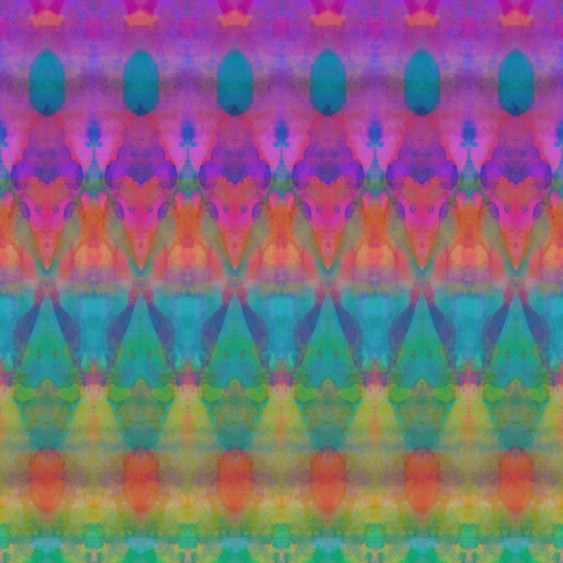 Affan Amy Sia Tribal Diamonds 1 par Amy Sia, reproduction sur toile tendue, H 30 po x l 30 po, Cadre flottant noyer, Non