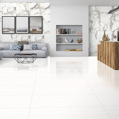 24" x 48" Porcelain Stone Look Wall & Floor Tile