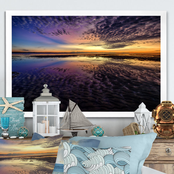 Highland Dunes Sunset Beach Dramatic Sky IV On Canvas Print - Wayfair ...