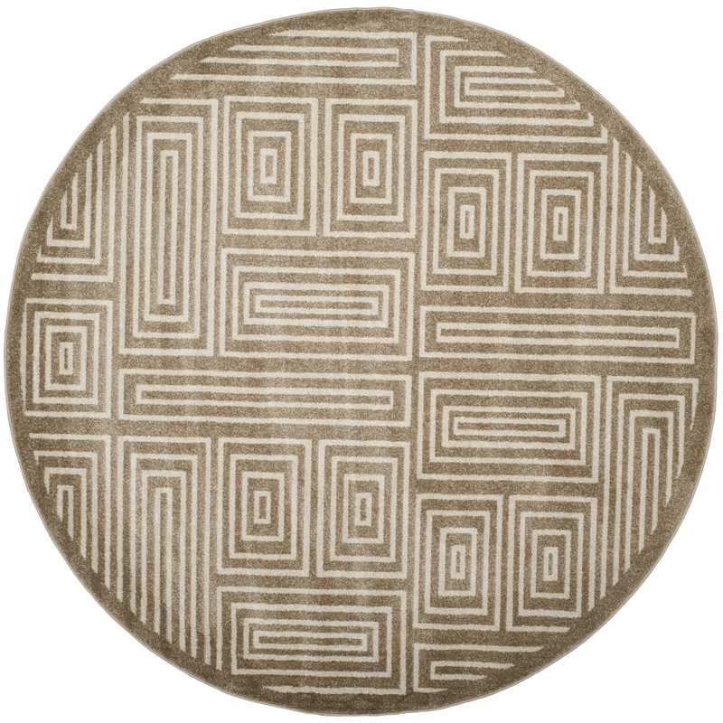 Thornbury Performance Geometric Rug, Round 7'