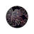 Black Leaf Detailed Woven Base Decorative Carpet-1197089511