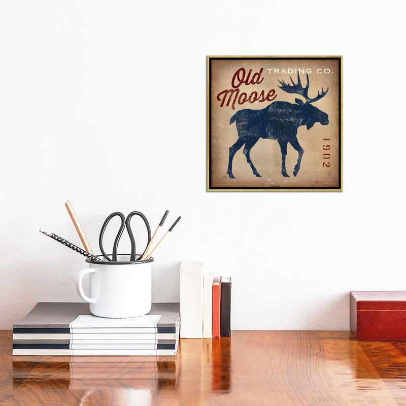 Rustic, 12" H x 12" W x 1.5" D, Gold Framed Canvas, No Mat