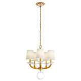 Emilea 5 - Light Glass Chandelier