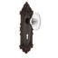 Victorian Plate with Decorative Keyhole and Oval Fluted Crystal Door Knob-277465833