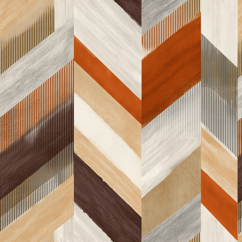 Papier peint moderne Mid Century, Non-Woven Non-Pasted