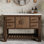 Meuble-lavabo simple 48 po avec plateau en quartz Bromley