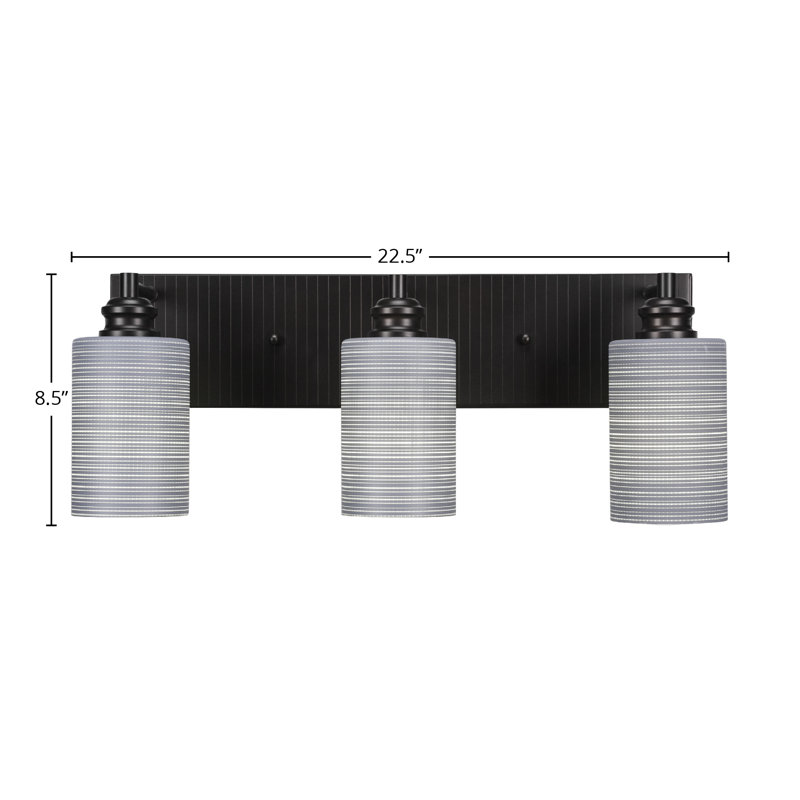 Edge 3 Light Bath Bar, Gray