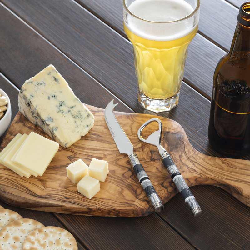 French Home Jubilee Tableware Collection Wood Cheese Board, Gray