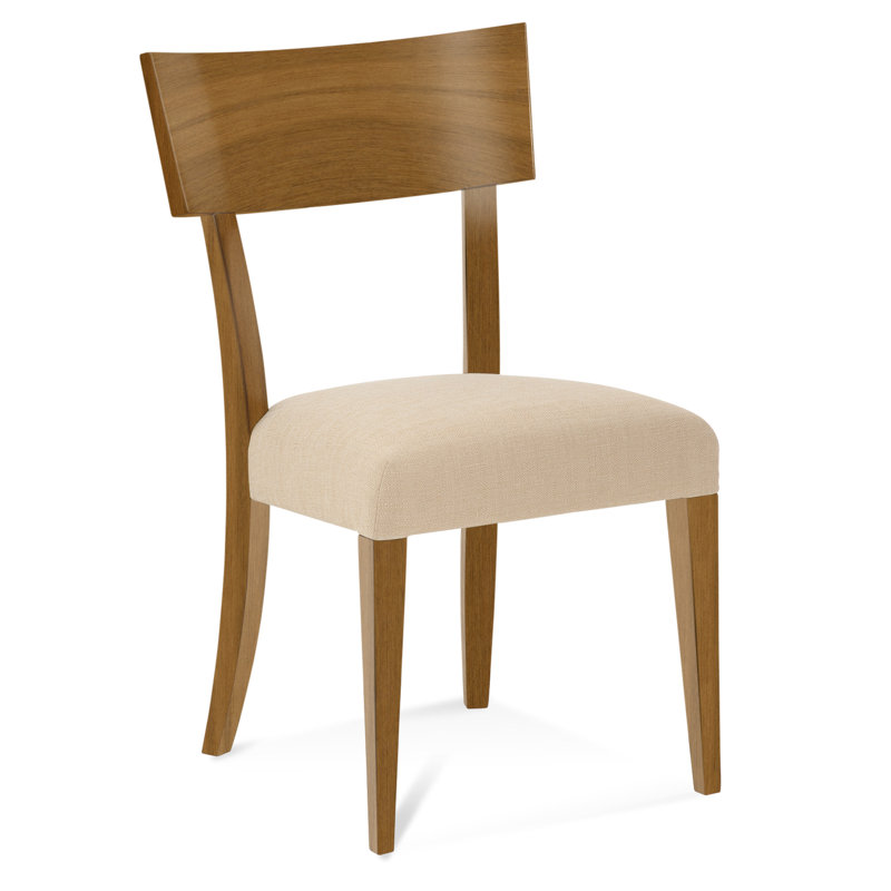 19.5'' H Upholstered Side Chair, Raisin, Flax