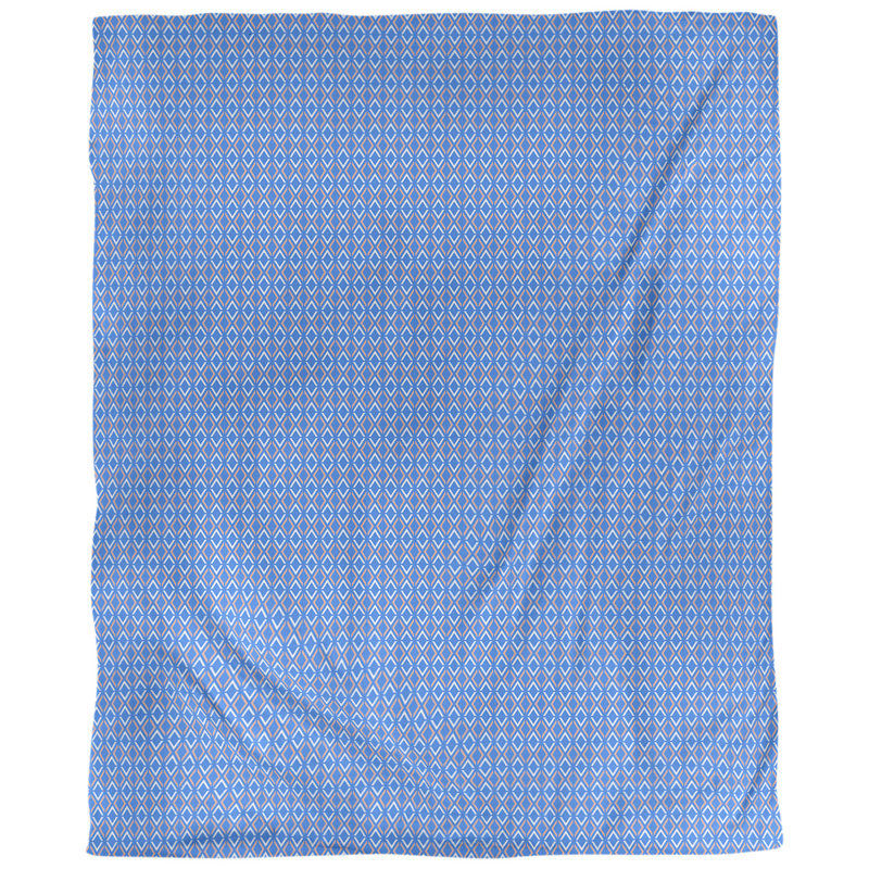 Housse de couette Katelyn Elizabeth, Microfibre, Housse de couette simple TG, Nuage pêche / bleu royal