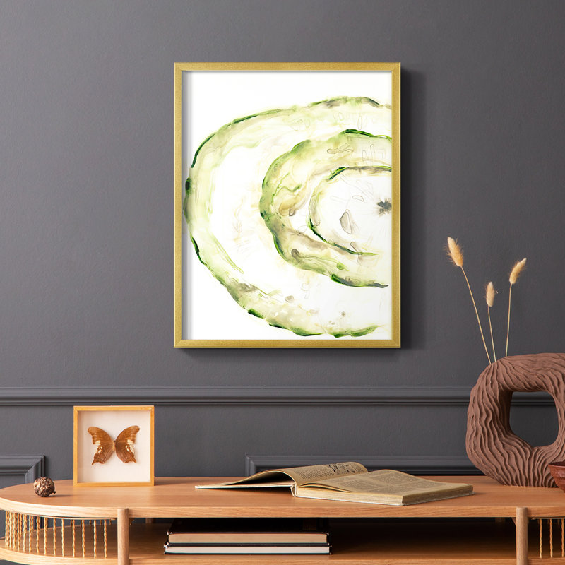 Lichen Halo V, reproduction encadrée en bois massif, H 10 po x l 8 po