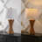 Averiana 27" Coastal Designer Woven Rattan/Metal Wicker Hourglass LED Table Lamp-1735534997