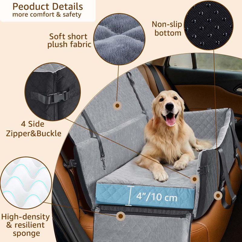 Dog Car Seat For Medium/Large Dogs Up To 120Lbs