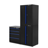 3 Piece Steel Garage Organization Cabinet