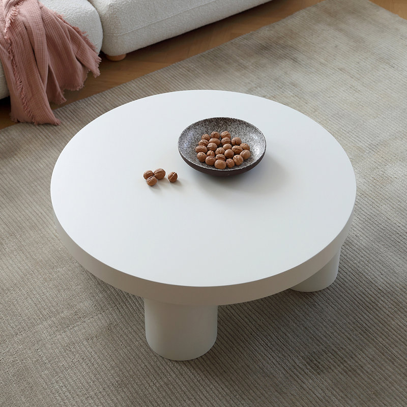 Cream style creative round coffee table