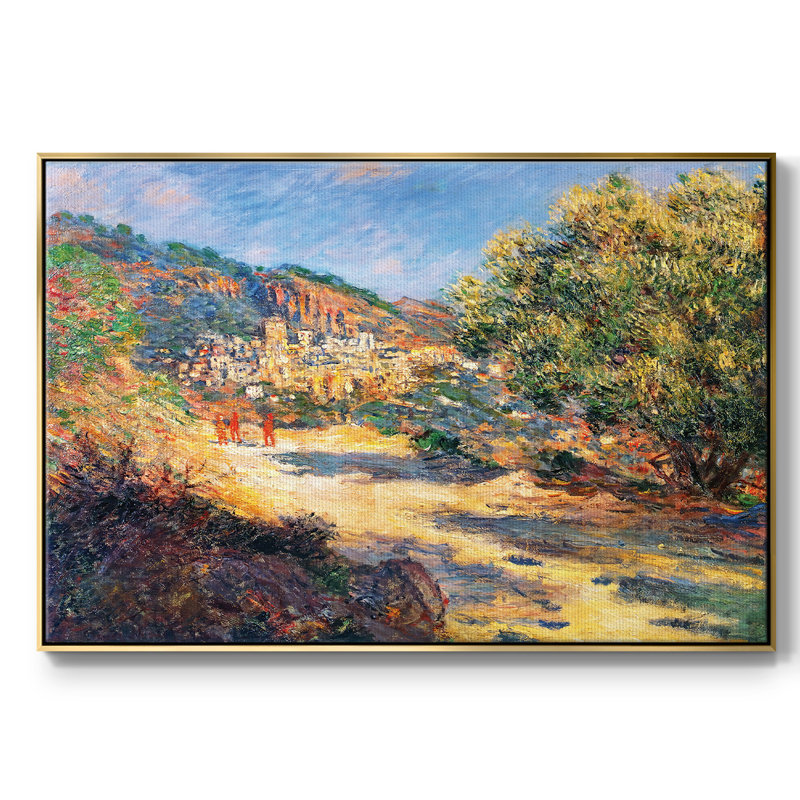 The Road To Monte Carlo, 1883, reproduction d'art sur toile, H 25 po x l 37 po x P 2 po, Or