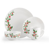 Studio Nova Holly Cheer 16 Piece Dinnerware Set, Service For 4