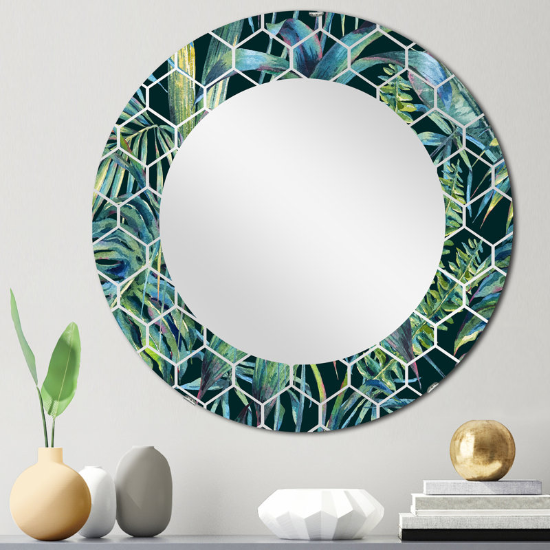 Miroir mural Tropical, 24 po x 24 po