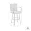 Cemalettin 45'' Aluminum Outdoor Bar Stool with Cushion-35688836-35688835-62683121