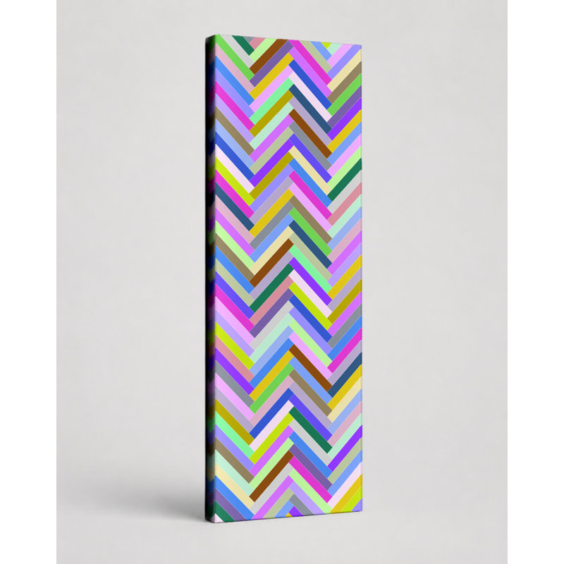 Art mural sur toile Mcguigan Herringbone, 10" W x 30" H