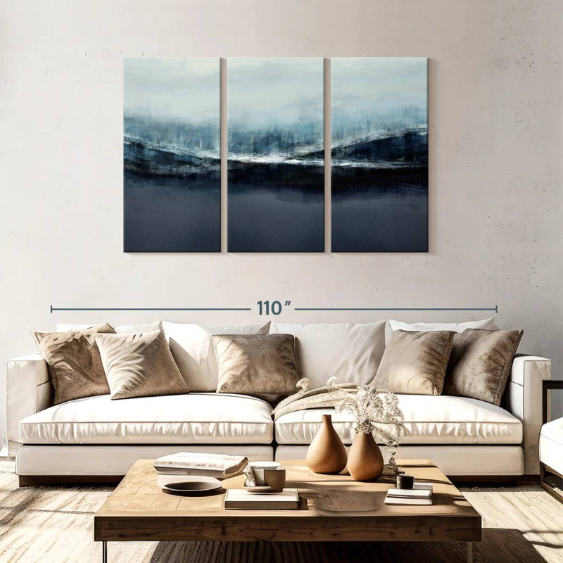 Avery Ascending Blue, 48" H x 74" W