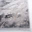 Tapis gris acrylique / viscose tissé à la machine à motif abstrait Houchins-521797858