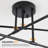 Dorae 6 - Light Dimmable Sputnik Modern Linear Chandelier Semi Flush Mount Ceiling Light-87821264