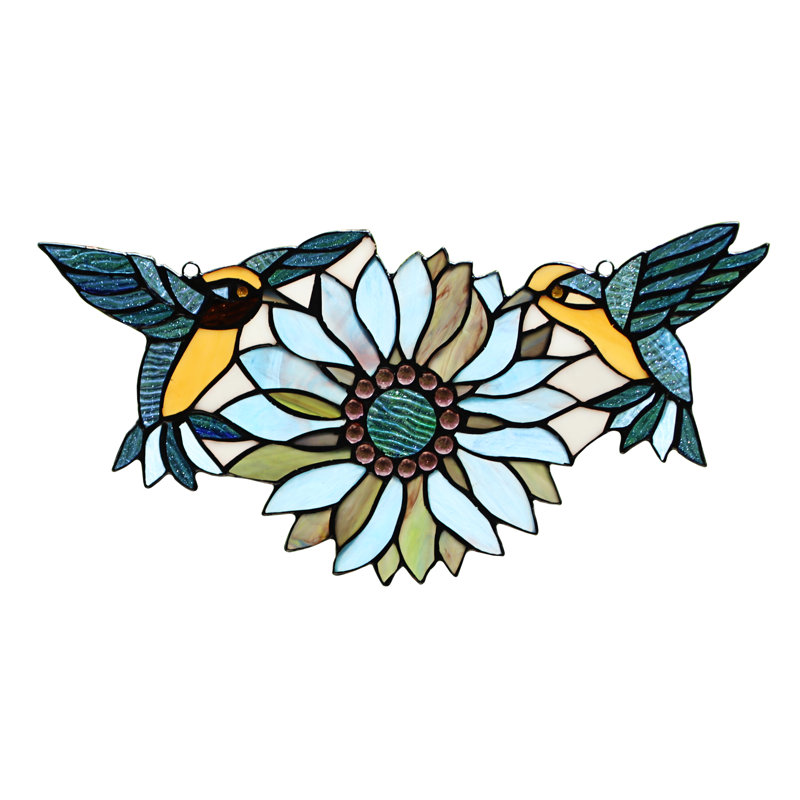 Herwig Window Panel, Blue/Green/Yellow