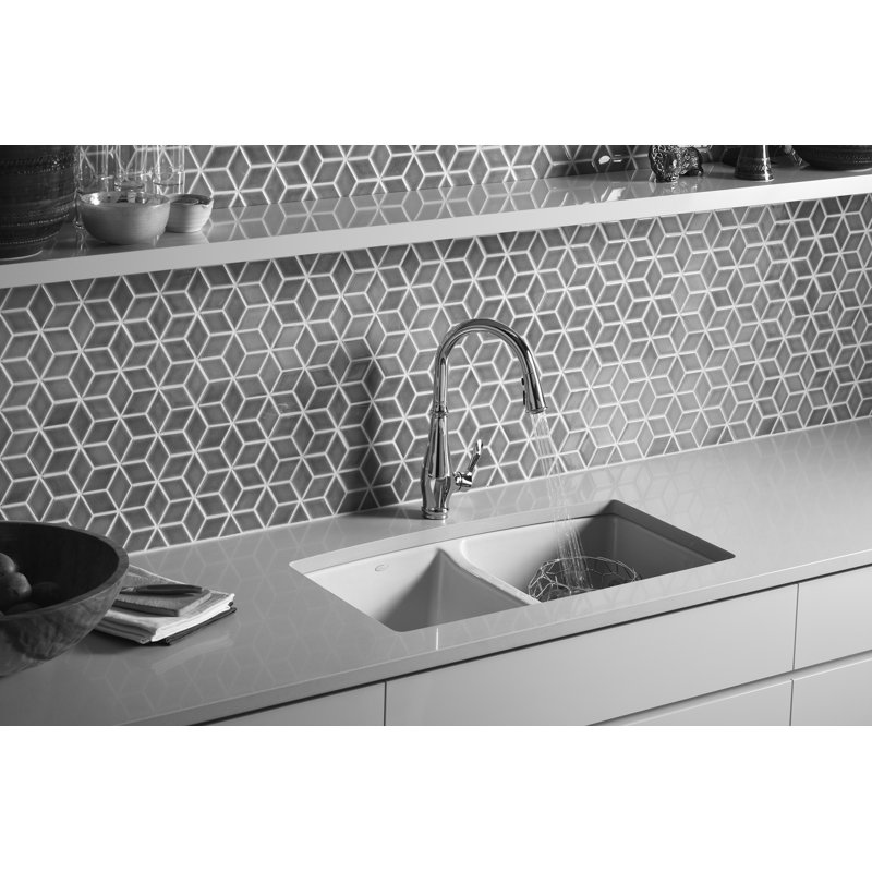 Robinet de cuisine à une seule main Cruette avec DockNetik®, ProMotion ™, MasterClean ™, Chrome poli