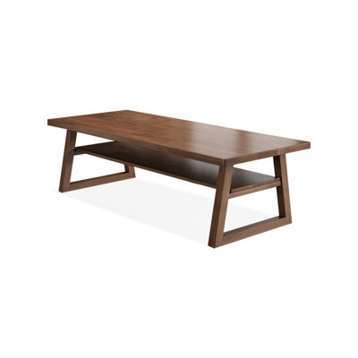 Light-walnut Rectangular Solid Wood desk