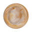 Bol rond rond en verre avec motif tourbillon - Bol décoratif moderne pour décoration intérieure, table d'appoint de chambre à coucher ou tablette - 19 po, orange