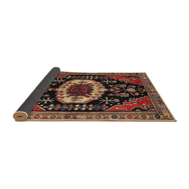 Tapis brun Southwestern, Rond 7 pi