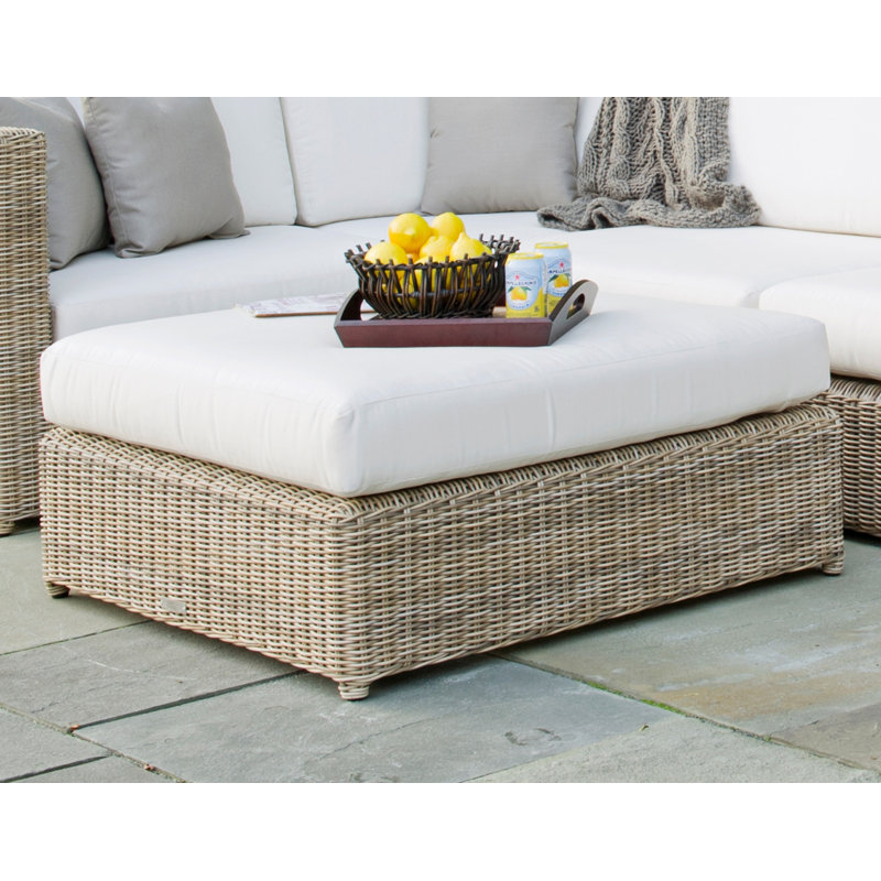 Sag Harbor Outdoor Ottoman, Sag Harbor Driftwood, Perigold Arigato Morning Glory