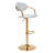 Upholstered Adjustable Height Counter Stool with Metal Frame-364755171-364755168